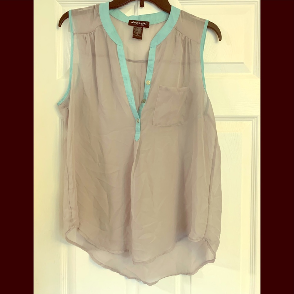 Ladies Sheer sleeveless blouse